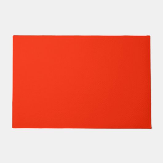 Solid, lebhaft, hell rot fußmatte (Vorderseite)