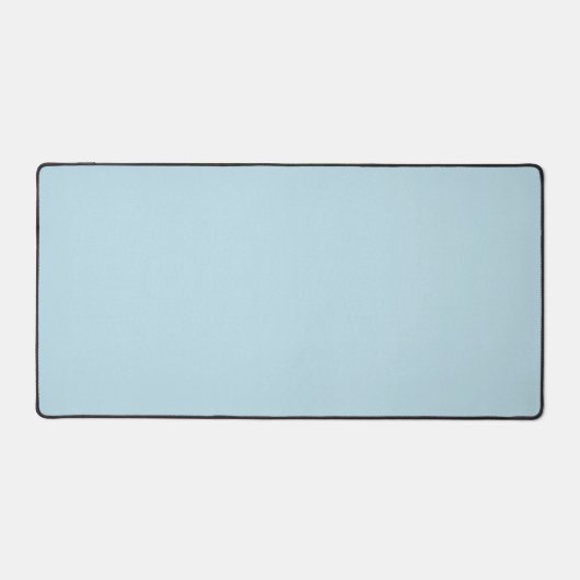 Solid Light Blue Background Desk Mat Schreibtischunterlage (Vorderseite)