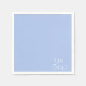 Solid Light Blue Lily of the Valley Custom Serviette (Vorderseite)