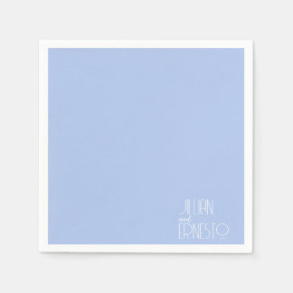 Solid Light Blue Lily of the Valley Custom Serviette