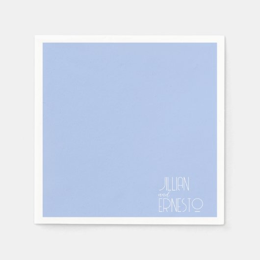 Solid Light Blue Lily of the Valley Custom Serviette (Vorderseite)