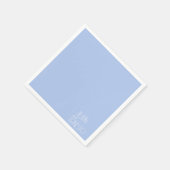 Solid Light Blue Lily of the Valley Custom Serviette (Ecke)