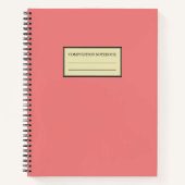 Solid Light Coral Spiral Notebook Notizblock (Vorderseite)