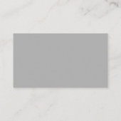 Solid Light Gray Business Cards Visitenkarte (Rückseite)