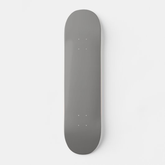 Solid Light Gray Skateboard (Vorderseite)