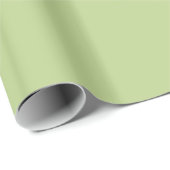 Solid Light Green Geschenkpapier (Rolleneckpunkt)