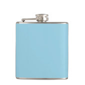 Solid Light Ice Blue Flachmann (Vorderseite)