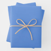 Solid Light Indigo Blau Geschenkpapier Set (Beispiel)