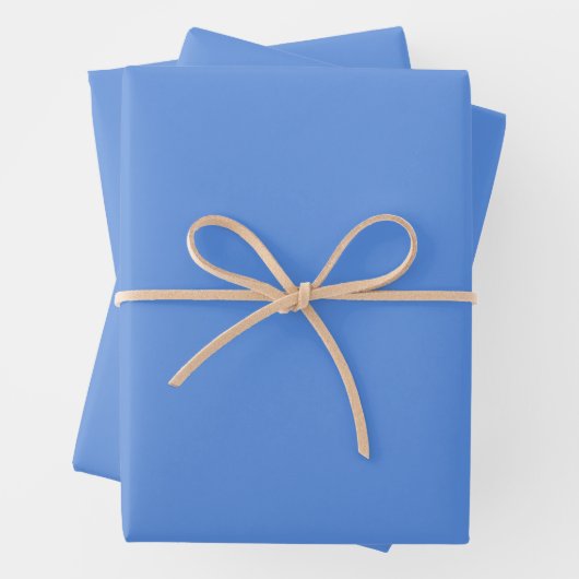 Solid Light Indigo Blau Geschenkpapier Set (Beispiel)