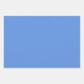 Solid Light Indigo Blau Geschenkpapier Set (Vorderseite)