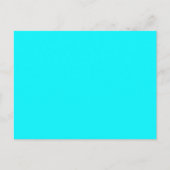 Solid Light Neon Aqua Postkarte (Vorderseite)