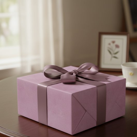 Solid Light Pink / Dusty Pink Gift Wrap Paper Geschenkpapier