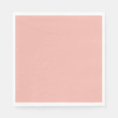 Solid light salmon pale red serviette (Vorderseite)