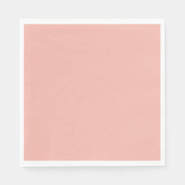 Solid light salmon pale red serviette