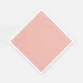 Solid light salmon pale red serviette (Ecke)