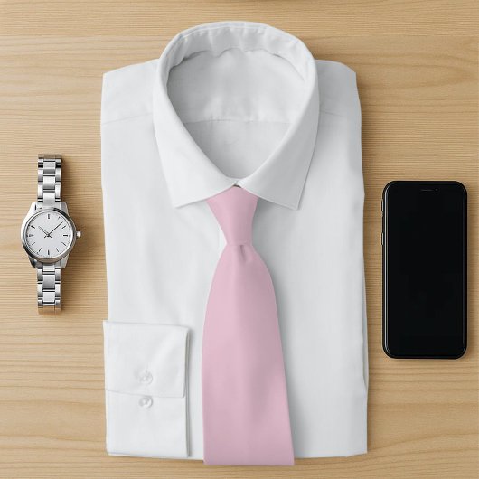 Solid Light Soft Pastellfarben Rosa Krawatte