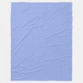 Solid Light Ultramarine Blue Fleecedecke (Vorderseite)