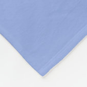 Solid Light Ultramarine Blue Fleecedecke (Ecke)