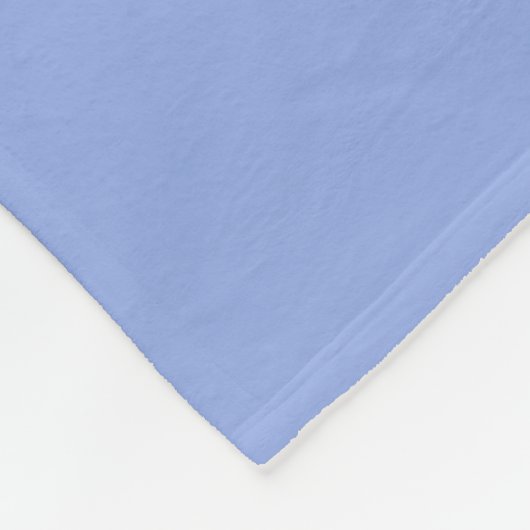 Solid Light Ultramarine Blue Fleecedecke (Ecke)