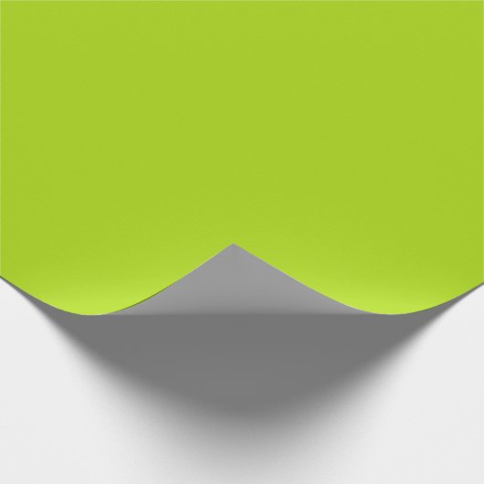 Solid Lime Green Color Geschenkpapier (Ecke)