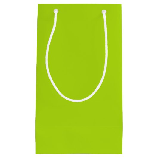 Solid Lime Green Color Kleine Geschenktüte (Vorderseite)