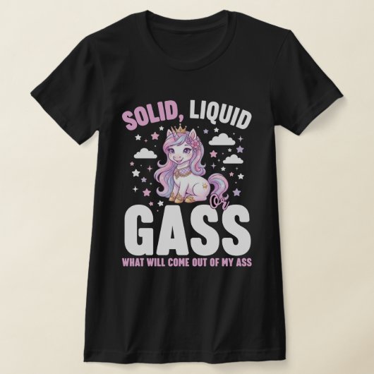 Solid Liquid Gas Unicorn – Funny Physics Science T-Shirt (Ablage )