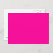 Solid Magenta Hintergrund Web Color FF0099 Postkarte (Vorne/Hinten)