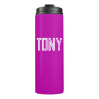 Solid Magenta Individuelle Name Monogram