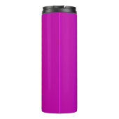 Solid Magenta Individuelle Name Monogram Thermosbecher (Rückseite)