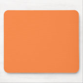 Solid Mango Orange Farbdekor bereit zum Anpassen Mousepad (Vorne)