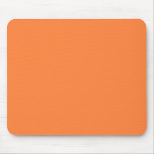Solid Mango Orange Farbdekor bereit zum Anpassen Mousepad