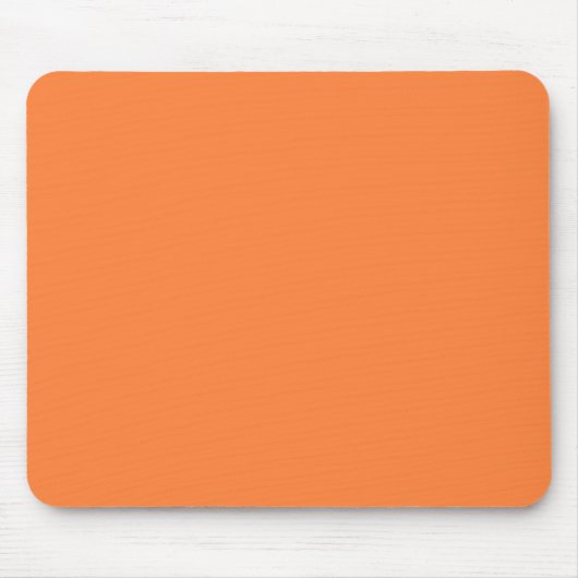 Solid Mango Orange Farbdekor bereit zum Anpassen Mousepad (Vorne)