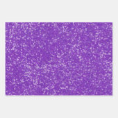 Solid Mardi Gras Imitate Glitzer Lila Green Gold Geschenkpapier Set (Vorderseite)