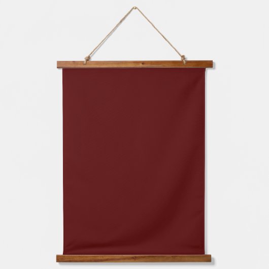 Solid Maroon 26"x36" Vertical Wandteppich Mit Holzrahmen (Vorderseite)