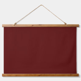 Solid Maroon 36"x26" Horizontal Wandteppich Mit Holzrahmen