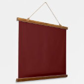 Solid Maroon 36"x26" Horizontal Wandteppich Mit Holzrahmen (Gewinkelt)