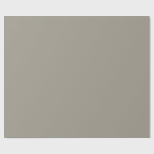 Solid Matte Aluminium Silber Grau Geschenkpapier (Flach)