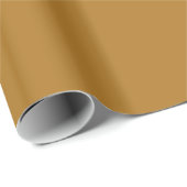 Solid Matte Gold Geschenkpapier (Rolleneckpunkt)