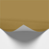 Solid Matte Medium Gold Geschenkpapier (Ecke)