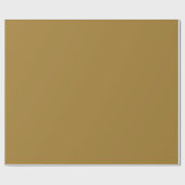 Solid Matte Medium Gold Geschenkpapier (Flach)
