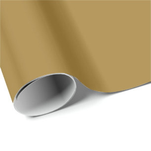 Solid Matte Medium Gold Geschenkpapier