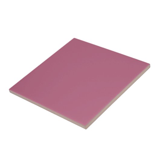 Solid Mauve Pink Keramik Tile Fliese (Seite)