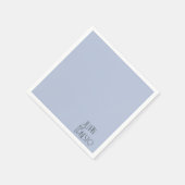 Solid Medium Blue Lily of the Valley Custom Serviette (Ecke)