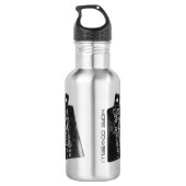 Solid, mehr Cowbell trommelnd! Wasser-Flasche Edelstahlflasche (Rückseite)