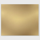 Solid Metallic Gold Color Effect Gift Wrap Paper Geschenkpapier (Flach)