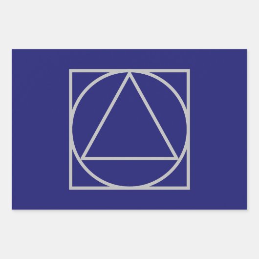 Solid Midnight Blue Elegante Modernes Minimalistis Geschenkpapier Set (Vorderseite 3)