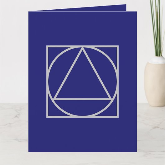 Solid Midnight Blue Elegante Modernes Minimalistis Karte (Vorderseite)