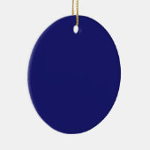 Solid Midnight Blue Elegante Modernes Minimalistis Keramik Ornament (Rechts)