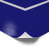 Solid Midnight Blue Square Circle Triangle Shapes Poster (Ecke)