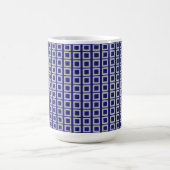 Solid Midnight Blue Square Formen Kaffeetasse (Mittel)